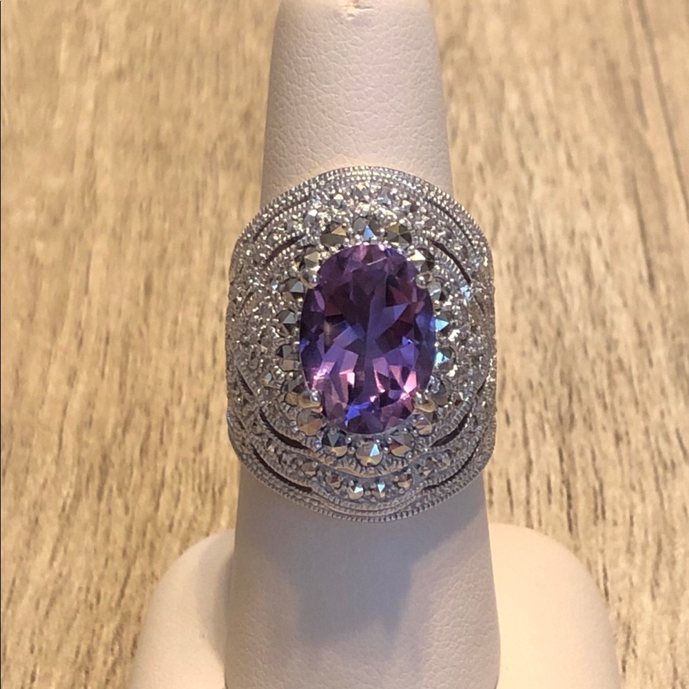Sterling Silver Amethyst Ring